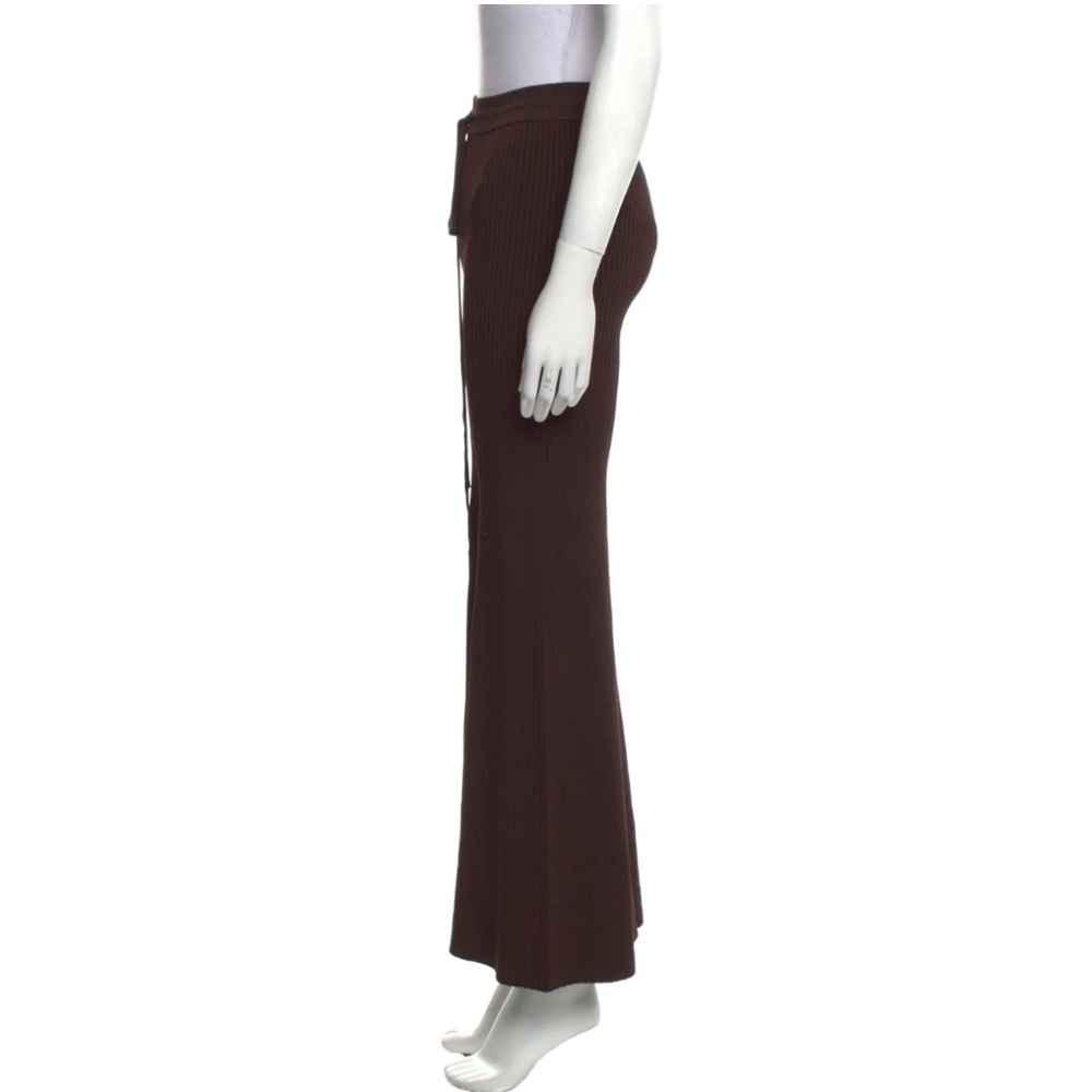 Peter Do Flared ribbed pants brown small - Picture 6 of 16
